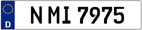 Trailer License Plate